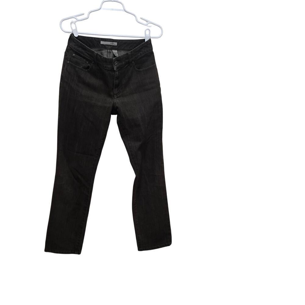 Chicos Platinum Straight Leg Jeans XS 0 2 Short Brown Curvy